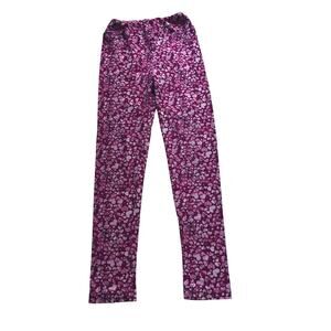 Girls Lularoe Heart Print Leggings Size L/XL - Adorable!